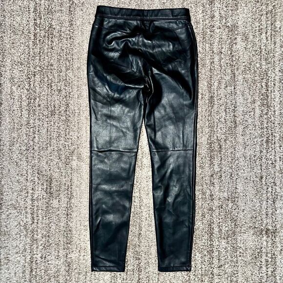 Free People Women's Faux Leather Vegan Dress Pants Size 25 - Picture 9 of 10